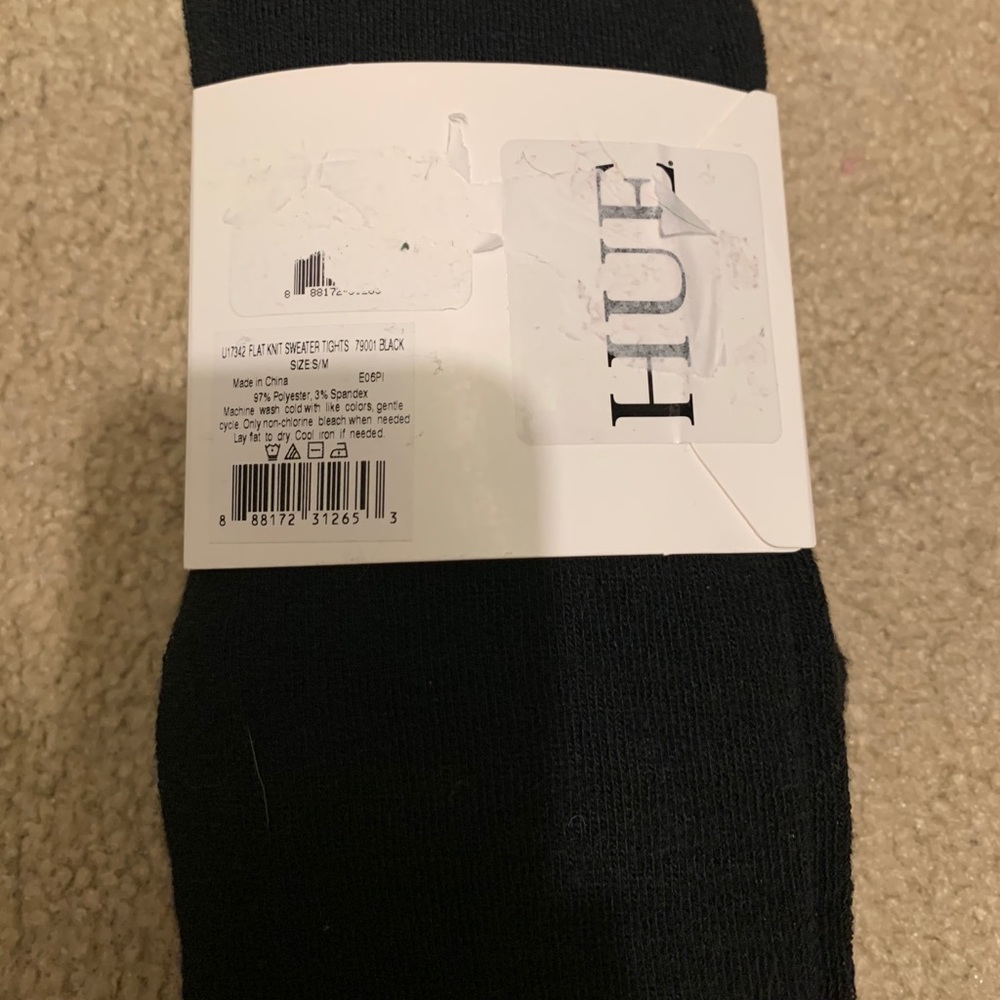 ✨HP✨ 2 PAIRS  Hue Flat Knit Sweater Tights bundle - Picture 3 of 7